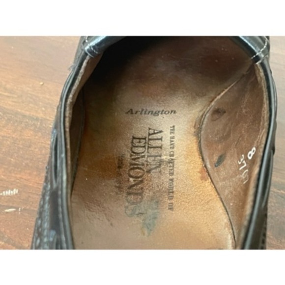 Allen Edmonds Mens Arlington Kiltie Loafer Dress Shoes Black Wingtip Tasseled 8 main image 6